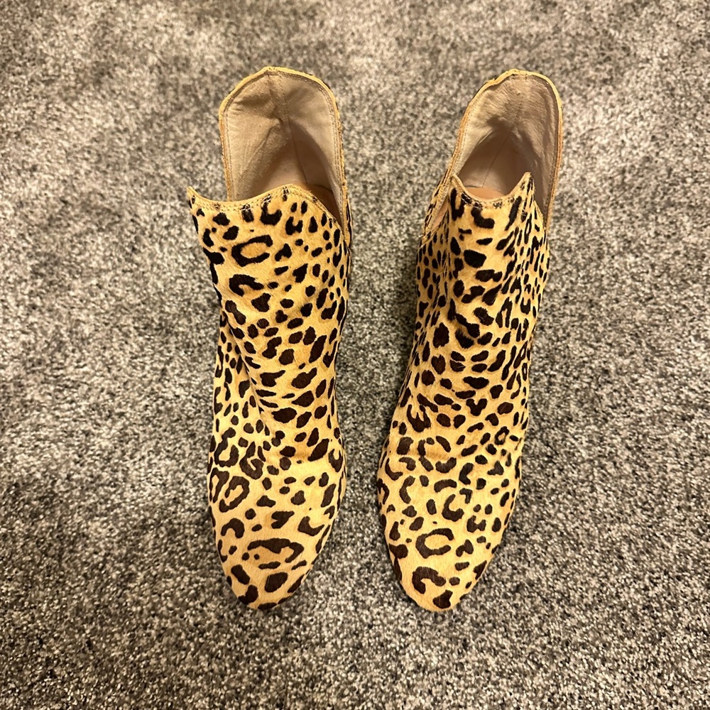 Steve Madden Animal Print Ankle Booties